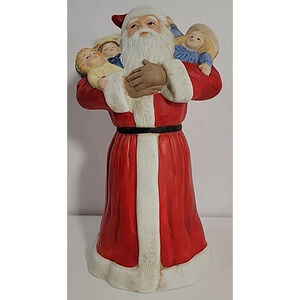 Vintage Schmid B Shackman Santa with Dolls Figure 1988 Christmas VFL41C